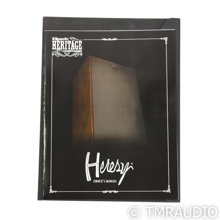 Klipsch Heresy IV Floorstanding Speakers; American Walnut