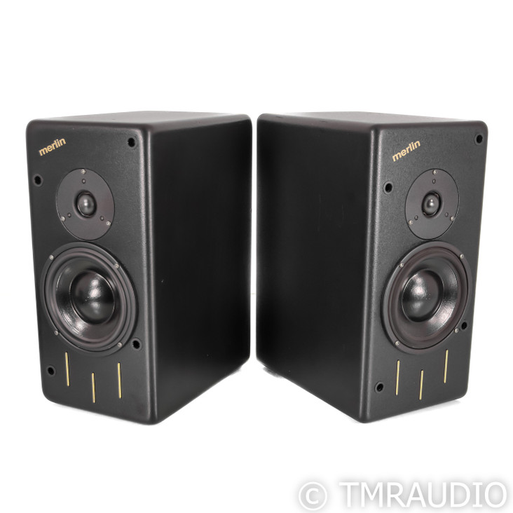 Merlin TSM Bookshelf Speakers; Black Pair (Unmatched Pair)