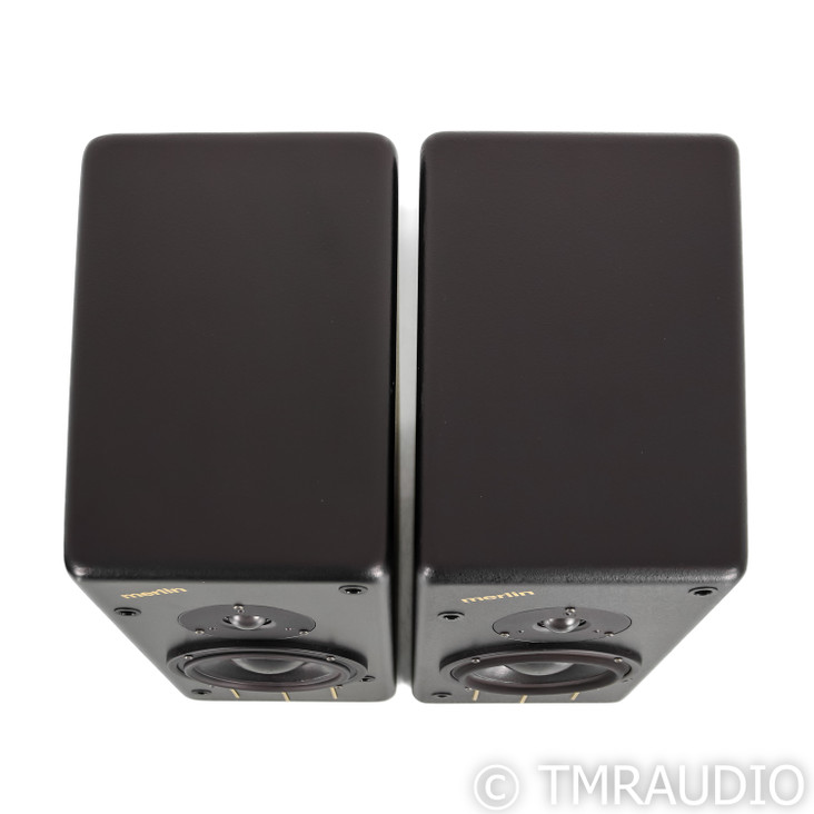 Merlin TSM Bookshelf Speakers; Black Pair (Unmatched Pair)