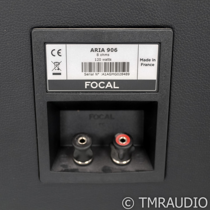 Focal Aria 906 Bookshelf Speakers; Black Pair (SOLD)