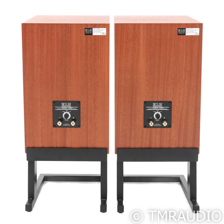 KLH Model 3 Bookshelf Speakers; Mahogany Pair w/ Stands