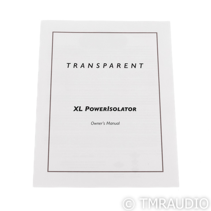 Transparent Audio XL PowerIsolator AC Power Line Conditioner