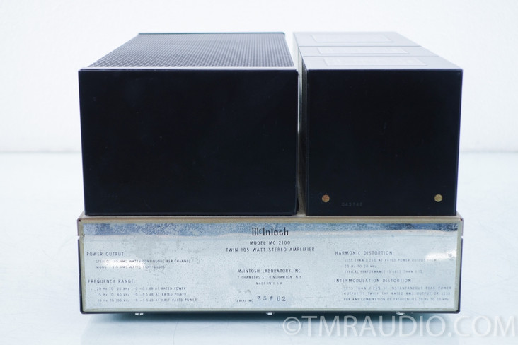 McIntosh MC 2100 Vintage Stereo Power Amplifier; MC2100