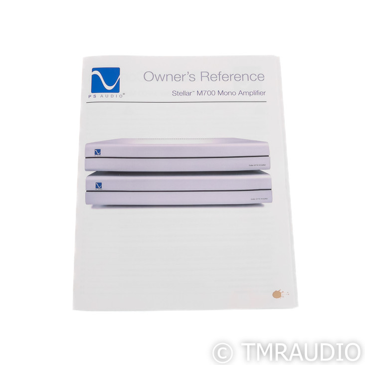 PS Audio Stellar M700 Mono Power Amplifiers; M-700 Pair
