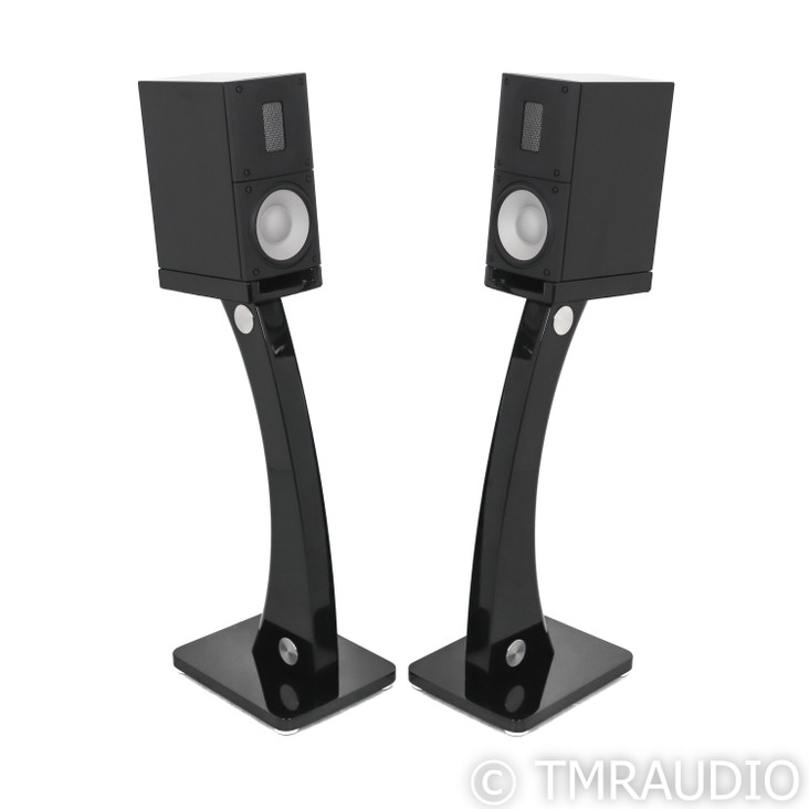 Raidho X1 Bookshelf Speakers; X-1; Gloss Black Pair w/ Stands