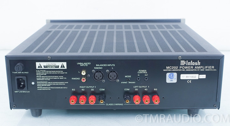 McIntosh MC202 Stereo Power Amplifier; MC-202 (SOLD)