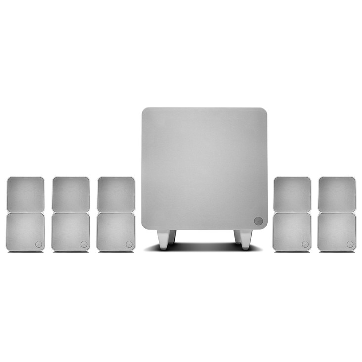 White Cambridge Audio Minx S325 5.1 Channel Speaker System