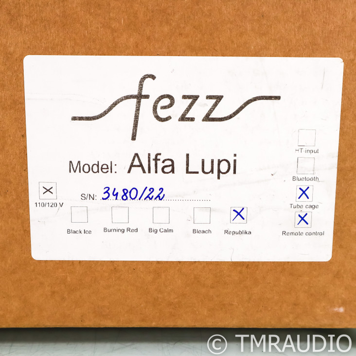 Fezz Audio Alfa Lupi Stereo Tube Integrated Amplifier; (Overstock Special)