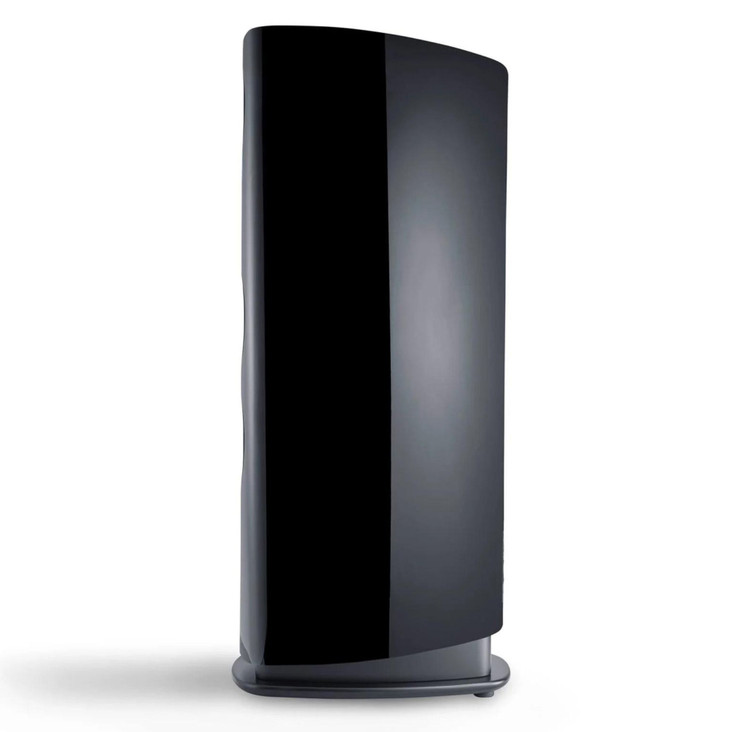 Canton Reference 3 Floorstanding Speaker, Black Piano side view