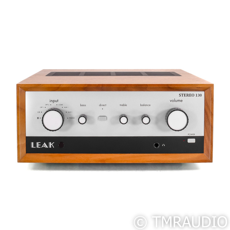 Leak Stereo 130 Stereo Integrated Amplifier; Walnut; DAC; USB; MM Phono