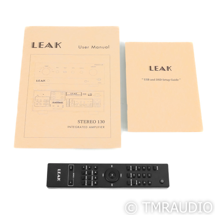 Leak Stereo 130 Stereo Integrated Amplifier; Walnut; DAC; USB; MM Phono