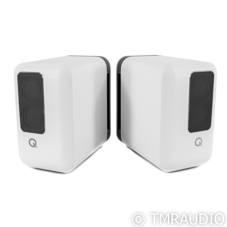 Q Acoustics Q Active 200 Powered Bookshelf Speakers; White Pair (Open Box)