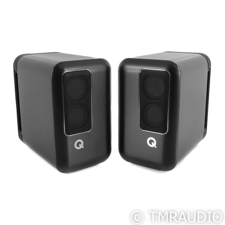 Q Acoustics Q Active 200 Powered Bookshelf Speakers; Black Pair (Open Box)