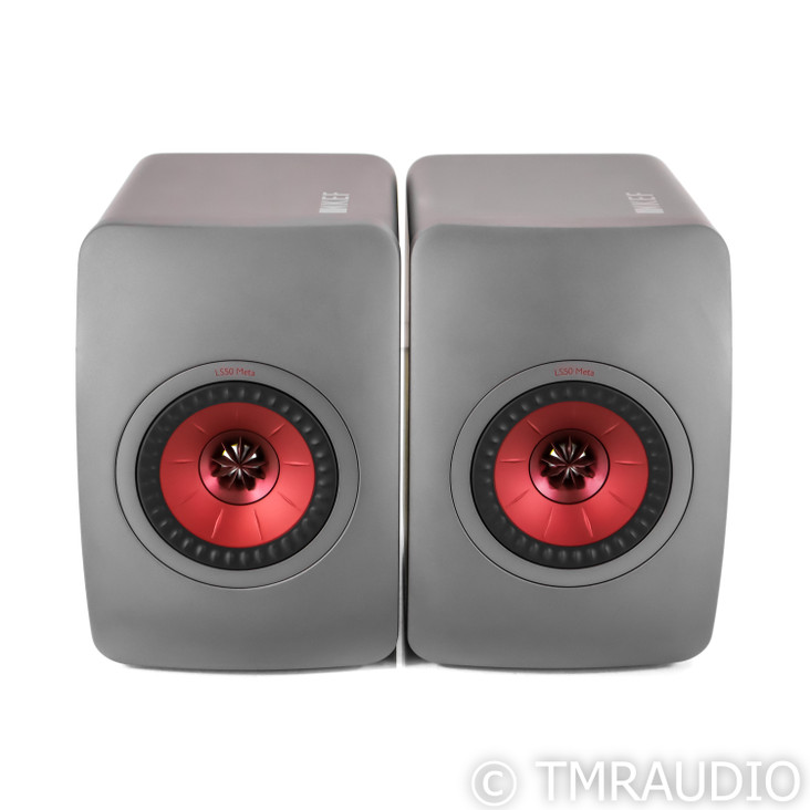 KEF LS50 Meta Bookshelf Speakers; Grey Pair