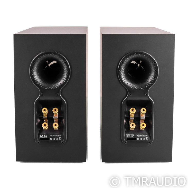 B&W 606 S2 Anniversary Edition Bookshelf Speakers; Black Pair (SOLD6)