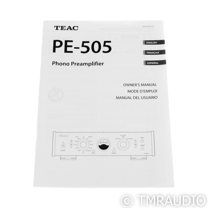 TEAC PE-505 MM & MC Phono Preamplifier; PE505