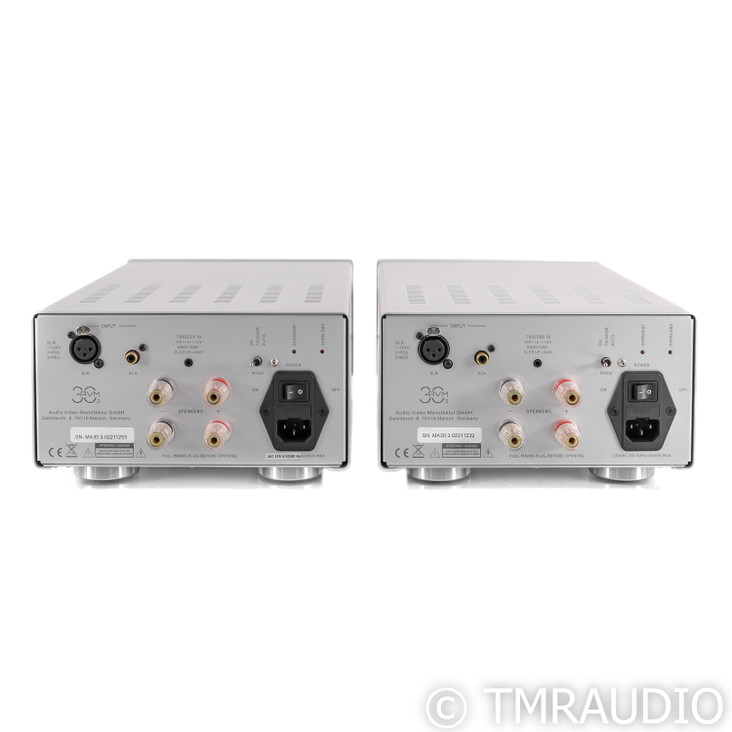 AVM MA 30.3 Mono Power Amplifiers; Pair; Distributor Demo w/ Warranty