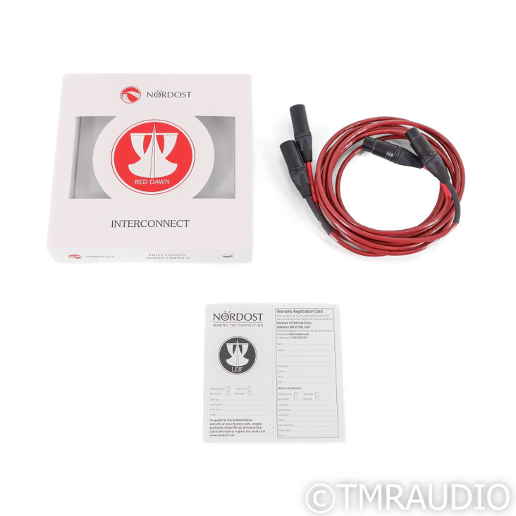 Nordost Red Dawn XLR Cables; 2m Pair Balanced Interconnects (Open Box)