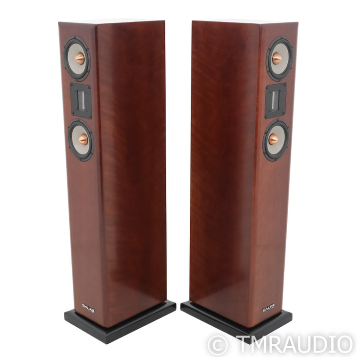 Salk Veracity ST Floorstanding Speakers; Curly Walnut Pair