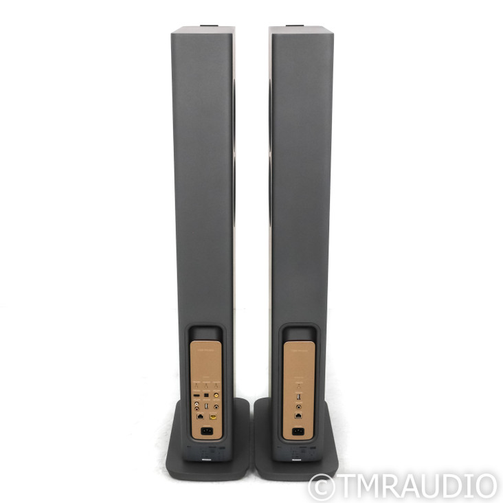 KEF LS60 Wireless Powered Floorstanding Speakers; Titanium Gray Pair