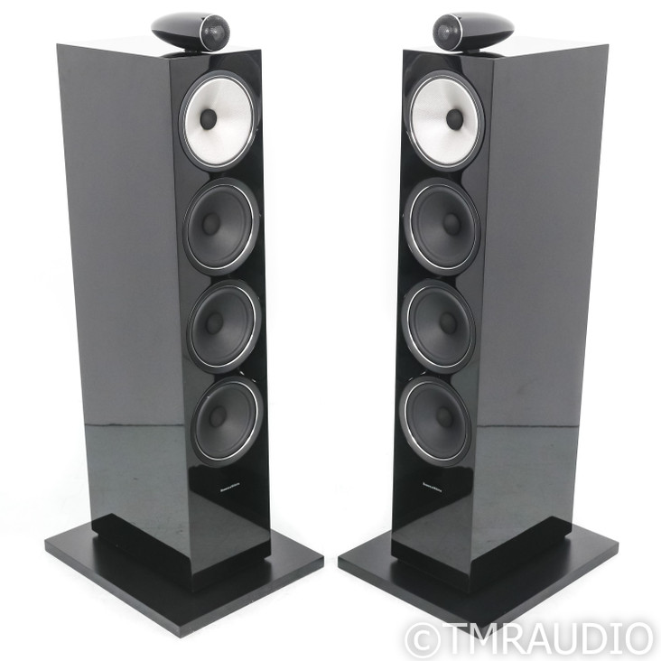 B&W 702 S2 Floorstanding Speakers; Gloss Black Pair
