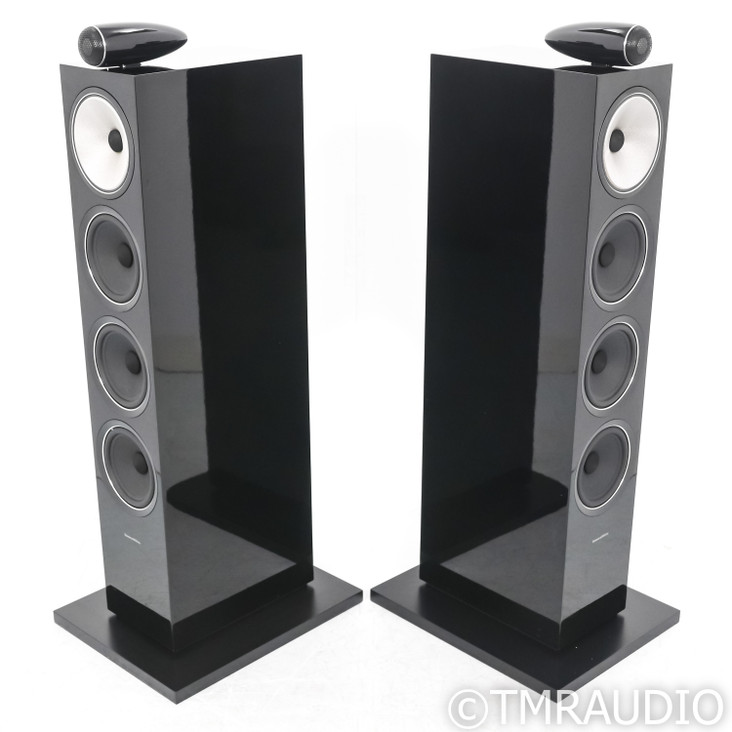 B&W 702 S2 Floorstanding Speakers; Gloss Black Pair