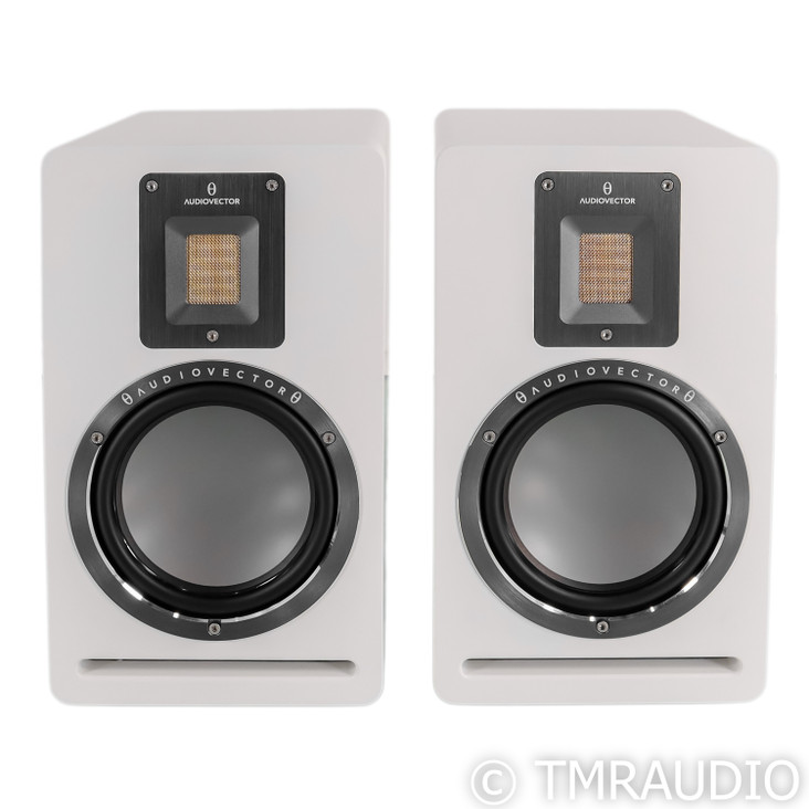 AudioVector QR-1 Bookshelf Speakers; White Pair