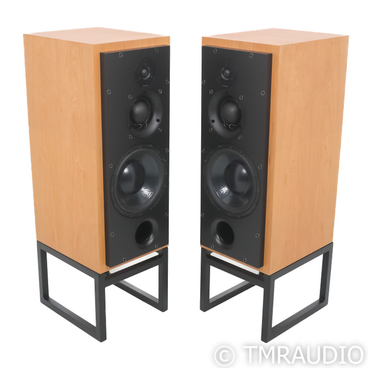 ATC SCM50 SL Bookshelf Speakers; Cherry Pair w/ Stands (Open Box)