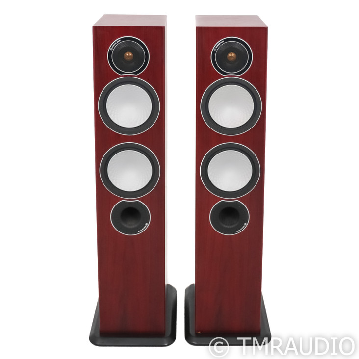 Monitor Audio Silver 6 Floorstanding Speakers; Rosenut Pair (No Grills)
