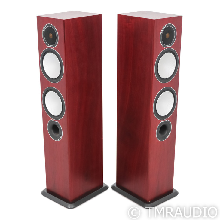 Monitor Audio Silver 6 Floorstanding Speakers; Rosenut Pair (No Grills)