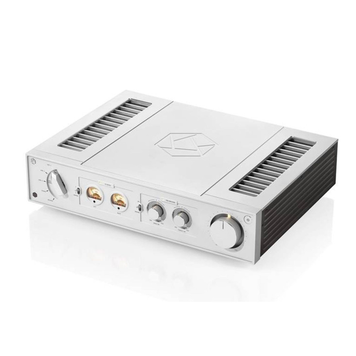 HiFi Rose RA280 Reference Integrated Amplifier, silver, top angle view