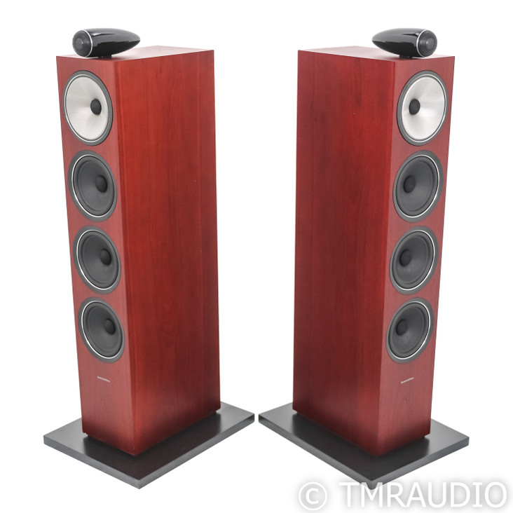 B&W 702 S2 Floorstanding Speakers; Rosenut Pair