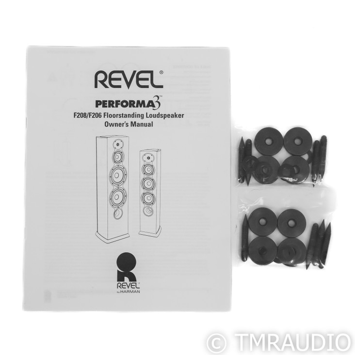Revel Performa3 F208 Floorstanding Speakers; Piano Black Pair
