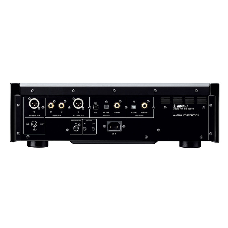 Yamaha CD-S3000 SACD & CD Player rear panel, inputs and outputs