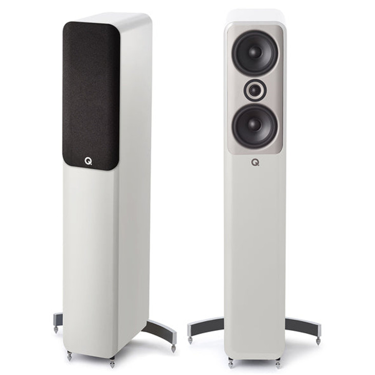 Q Acoustcs Concept 50 Floorstanding Speakers; White Pair (Sealed w/ Warranty)