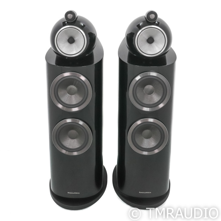 B&W 802 D3 Floorstanding Speakers; High Gloss Pair