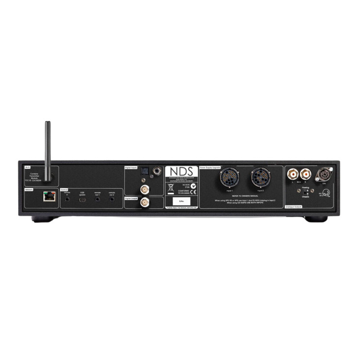 Naim NDS Reference Network Streamer / DAC rear panel, inputs and outputs