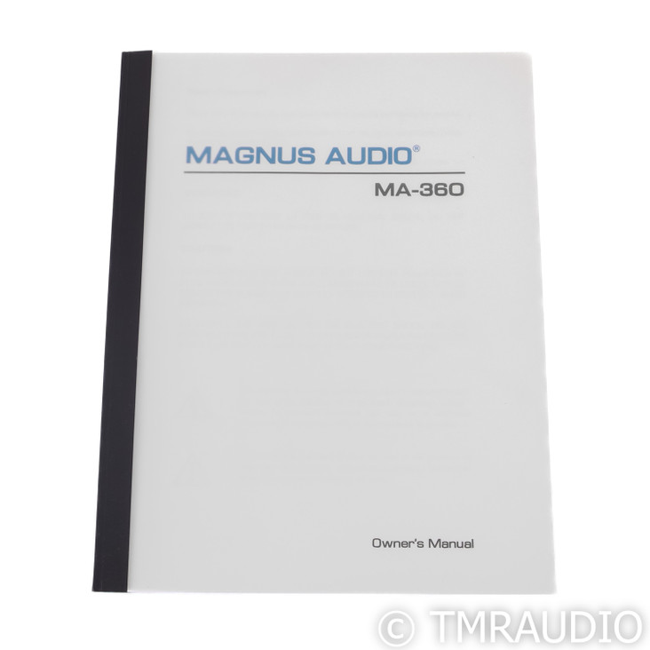 Magnus Audio MA360 Stereo Power Amplifier