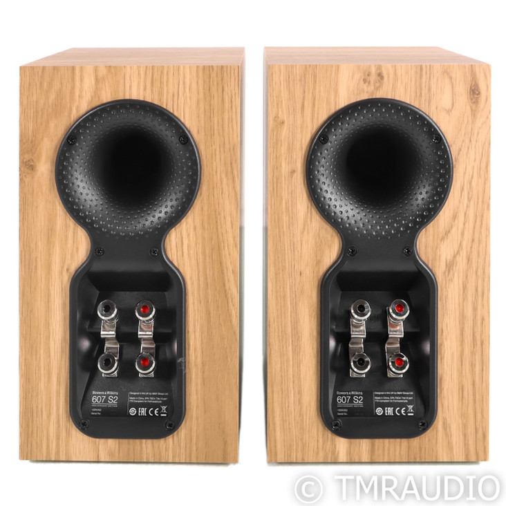 Bowers & Wilkins 607 S2 Anniversary Edition Bookshelf Speakers; Oak Pair