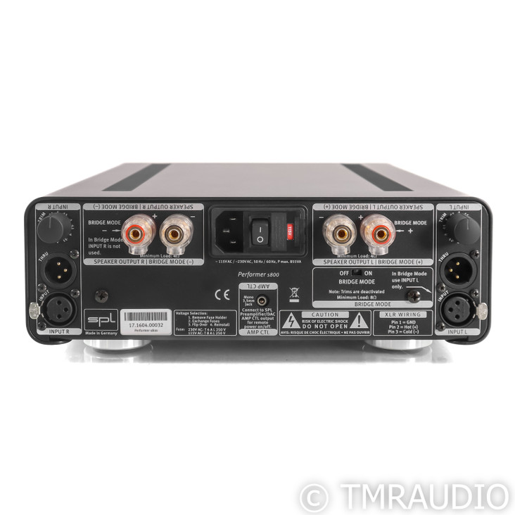 SPL Performer S800 Stereo Power Amplifier; Red