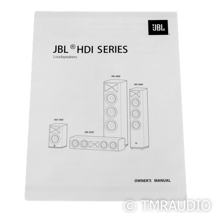 JBL HDI-1600 Bookshelf Speakers; Walnut Pair