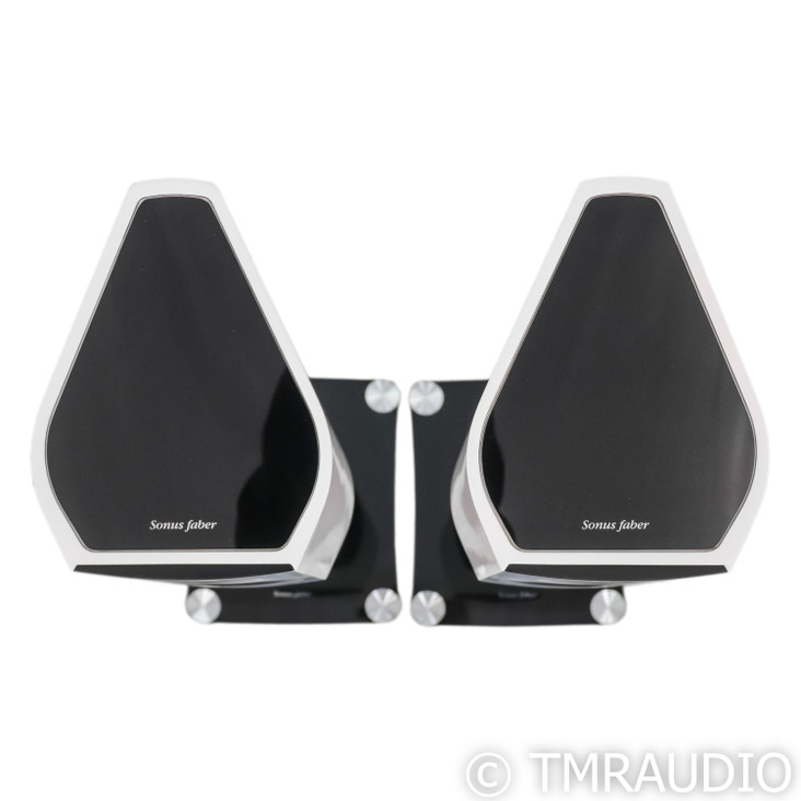 Sonus Faber Venere 1.5 Bookshelf Speakers; White Pair w/ Stands