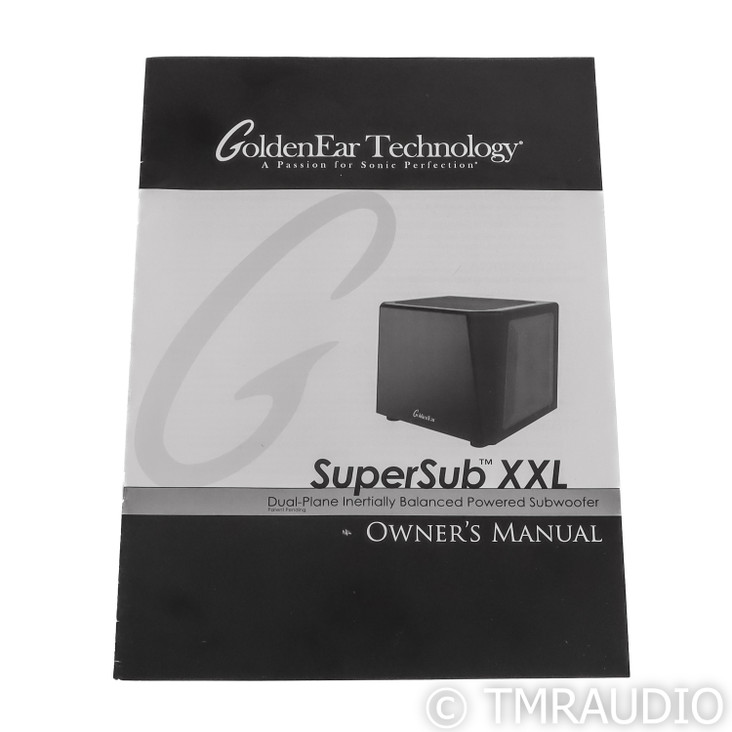 GoldenEar SuperSub XXL Dual 12" Powered Subwoofer; Black