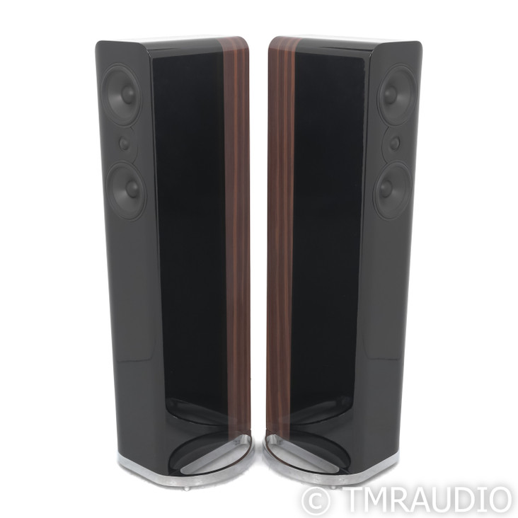 Q Acoustics Concept 500 Floorstanding Speakers; Black & Rosewood Pair