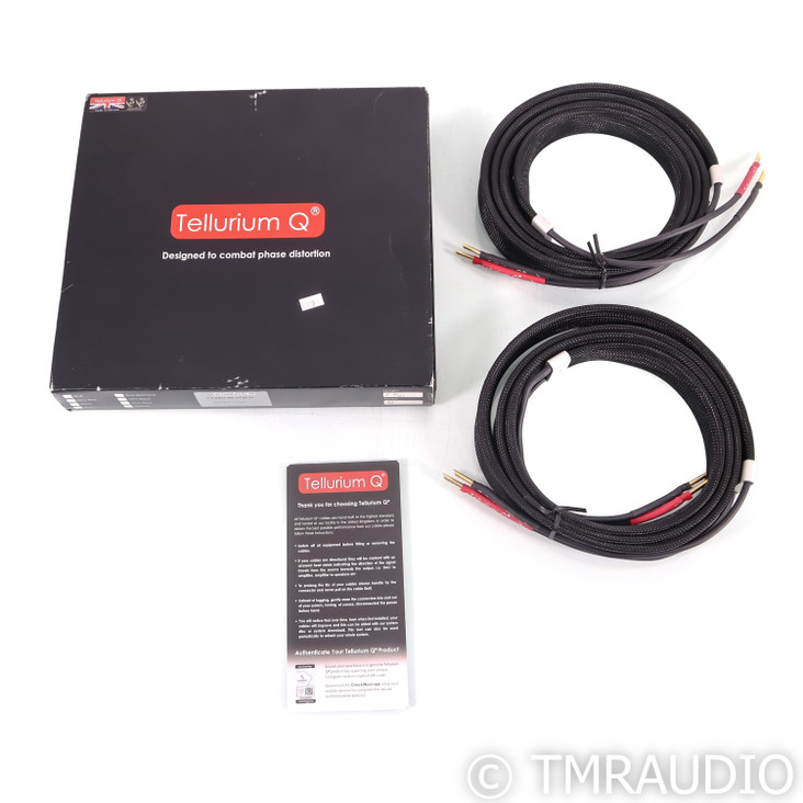 Tellurium Q Ultra Black II Speaker Cables; 2.5m Pair