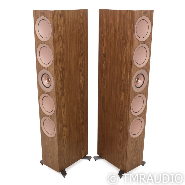 KEF R11 Floorstanding Speakers; Walnut Pair