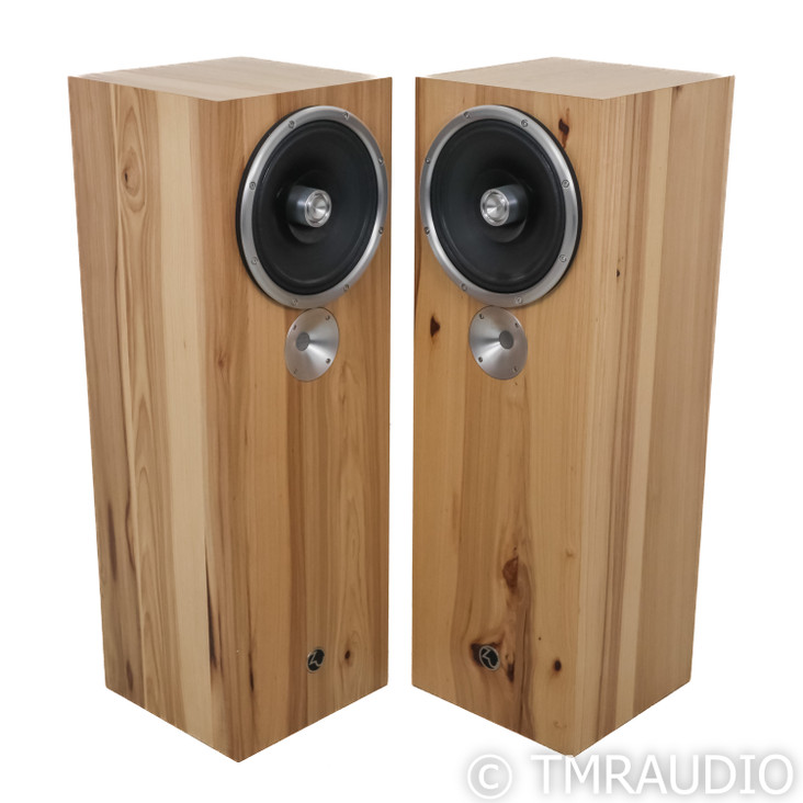 Zu Omen Dirty Weekend MkII Floorstanding Speakers; Hickory Pair; Jupiter Caps