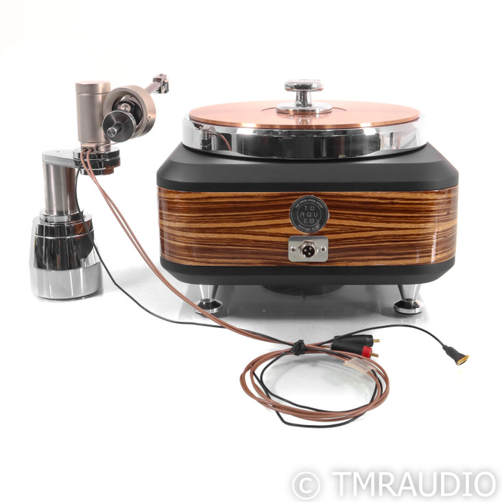 Torqueo T-34 Exclusive Compact Turntable; Zebrano;  Grado XC+