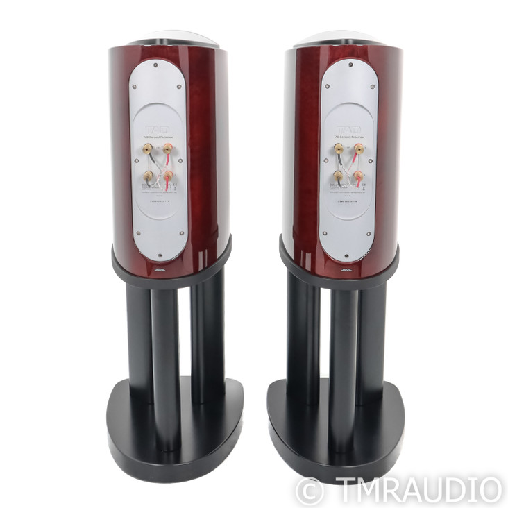  TAD Reference CR-1 Bookshelf Speakers; Rosewood Pair with Stands