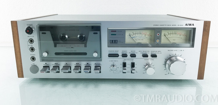 Aiwa AD-6550 Vintage Stereo Cassette Deck; Tape Recorder